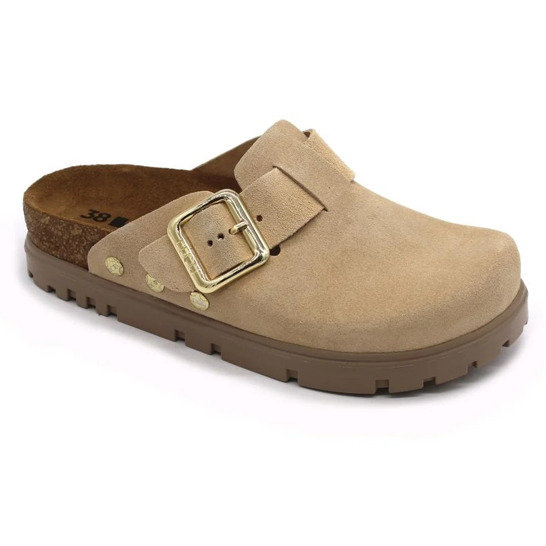 6006 Dámska zdravotná korková obuv uzavretá 37 - 24cm, zelená, 3,5 cm