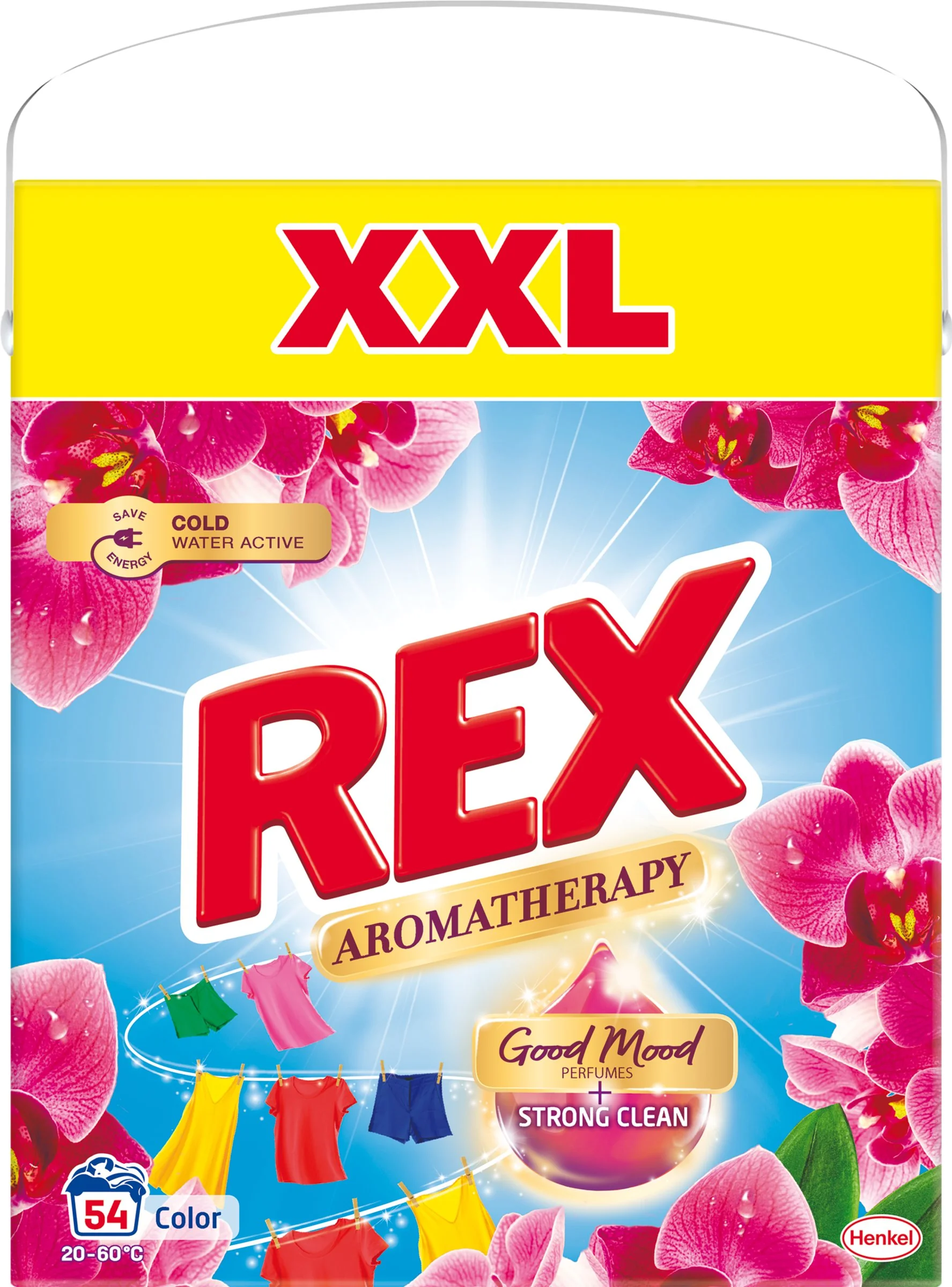 Rex AT prací prášok Orchid Color 54 praní 1×2970 g, prací prášok