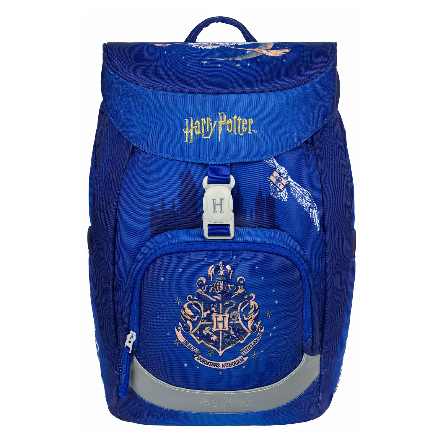 Baagl Školský batoh Airy Harry Potter Rokfort Hedviga ergonomický, modrý