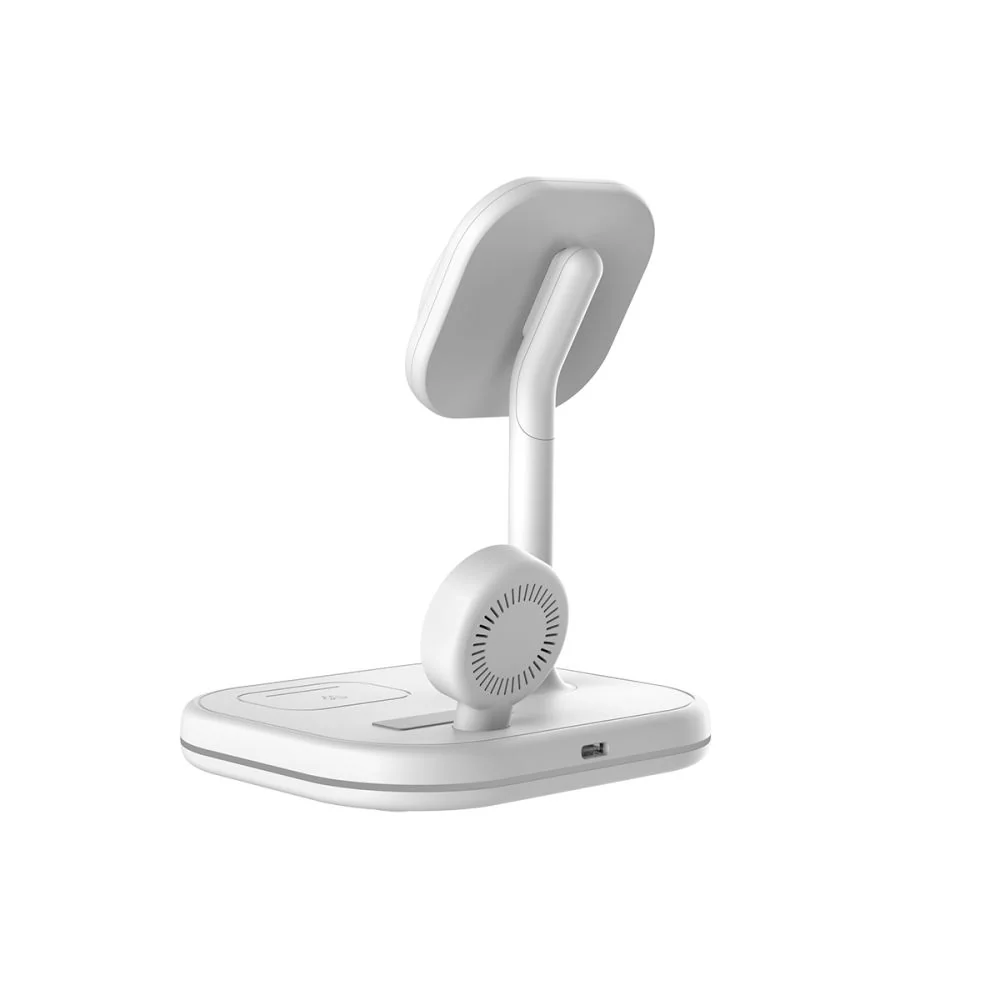 Tech-Protect A27 MagSafe bezdrôtová nabíjačka na mobil / Apple Watch / Airpods, biela Airpods, biela