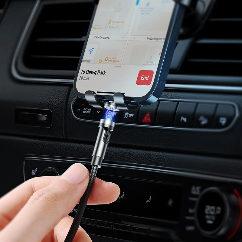 Joyroom magnetický kábel USB / USB-C 2.4A 1.2m, čierny