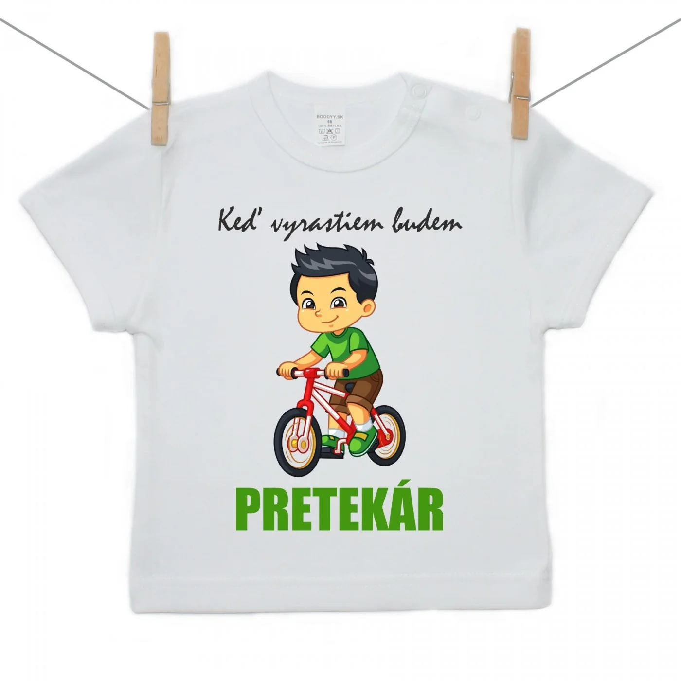 Boodyy Tričko s krátkym rukávom Keď vyrastiem budem pretekár Veľkosť: 134