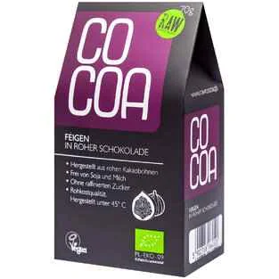 COCOA Figy v RAW čokoláde BIO 70g 1×70 g, figy v raw čokoláde