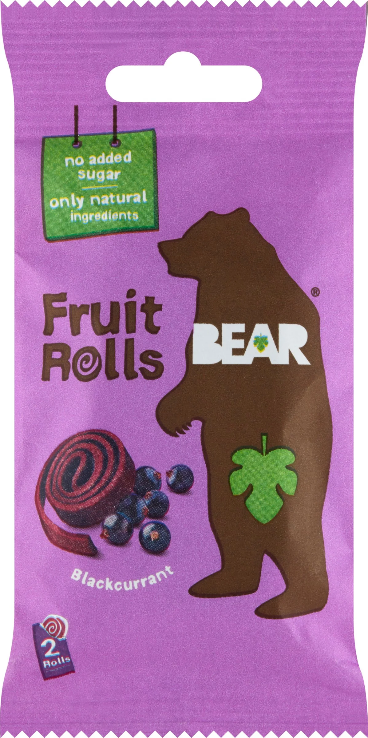 BEAR Čiernoríbezľové rolky 1x20 g, ovocná rolka