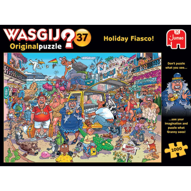Jumbo Wasgij Original Puzzle Holiday Fiasco 1000 dielikov