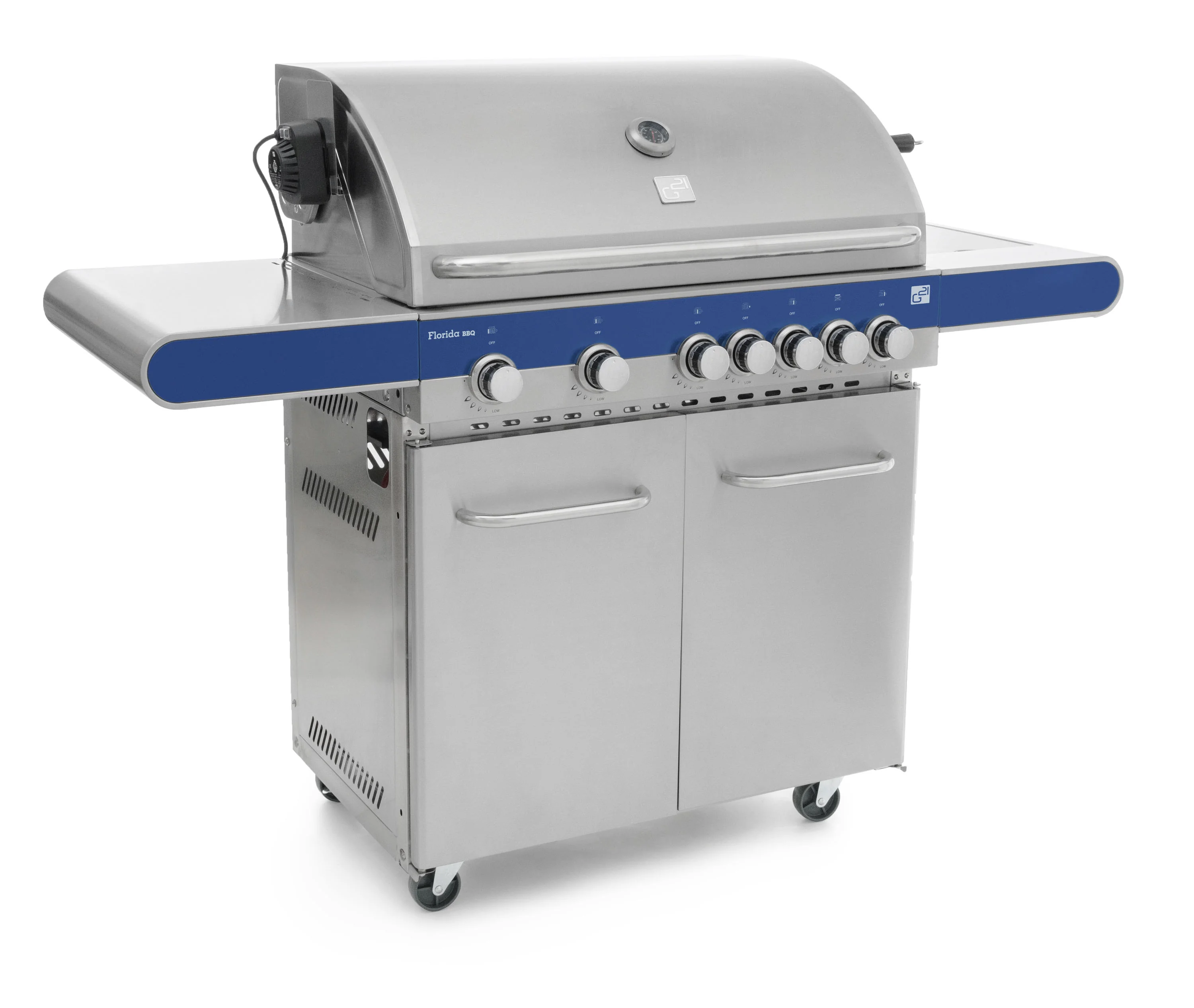 Plynový gril G21 Florida BBQ Premium line, 7 horákov + zadarmo redukčný ventil GAH-7RBSBlue