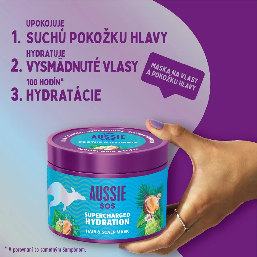 Aussie SOS Supercharged Hydration Maska 1×500 ml, maska na vlasy