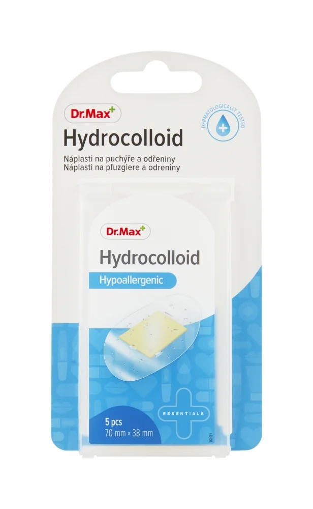 Dr.Max Náplasť Hydrocolloid 1×5 ks, 70 x 38 mm