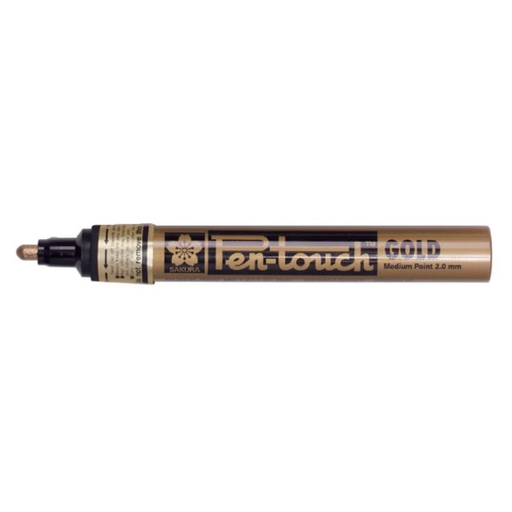 Permanentný popisovač Sakura Pen-Touch Medium Zlatá