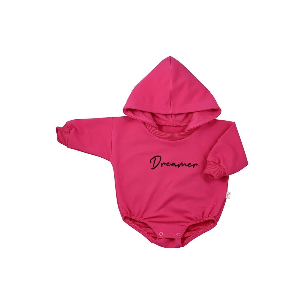 Dojčenské teplákové body s kapucňou baggy Koala Dreamer zelená