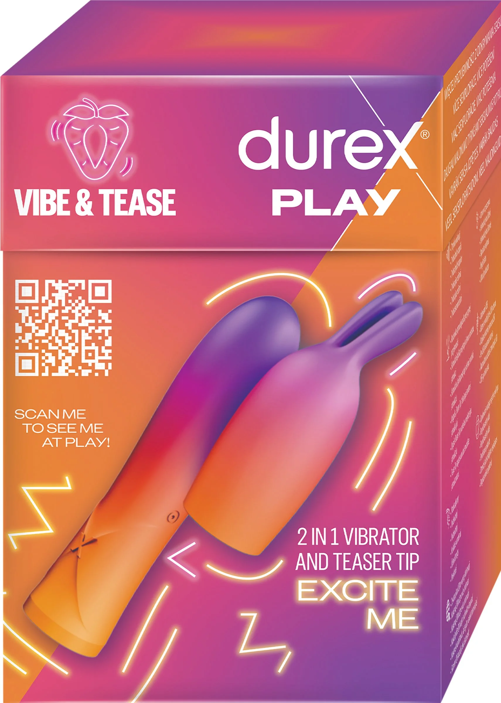 DUREX Play Vibrátor 2v1 so stimulačnou špičkou 1×1 ks, vibrátor