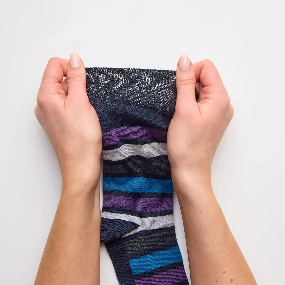 Pánske módne 3 páry Gentle Grip Bambus ponožky MIRAGE STRIPE Veľkosť ponožiek 39-45