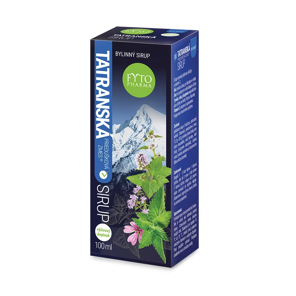 FYTO Tatranská priedušková zmes sirup 1×100 ml, sirup