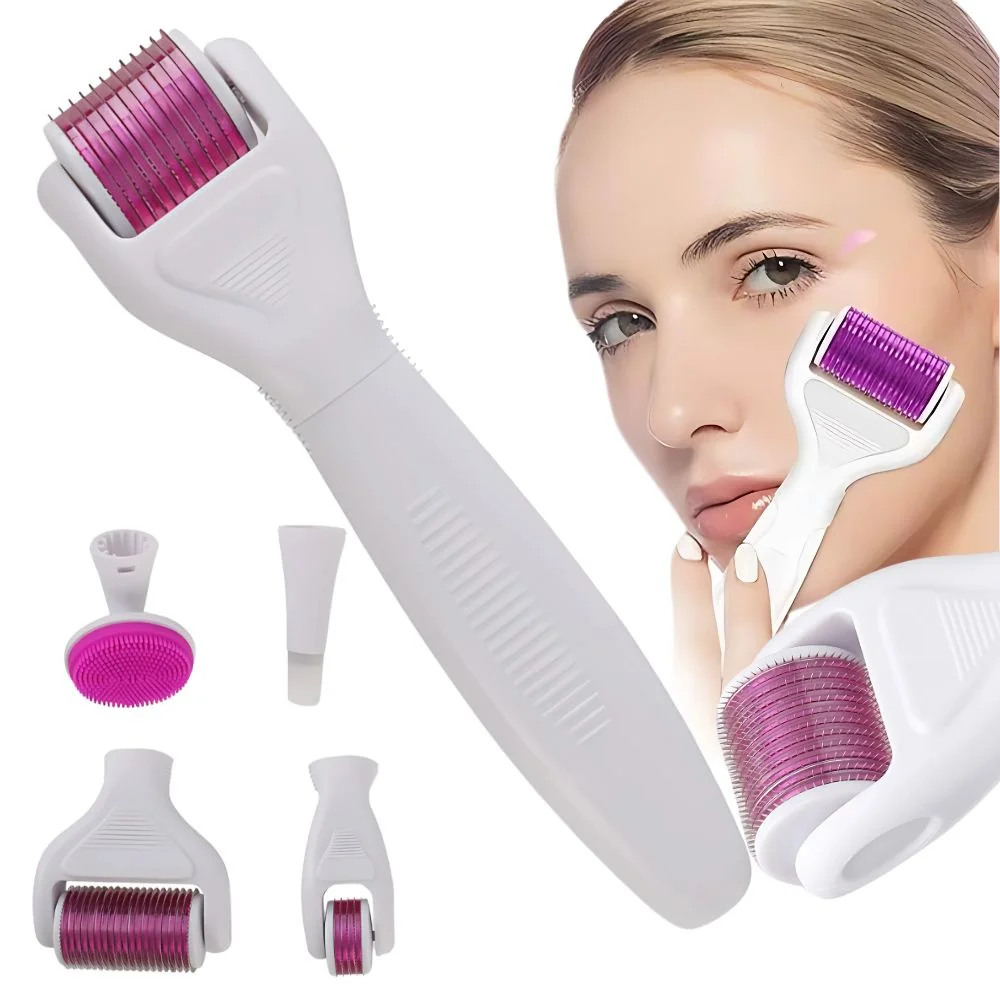 Derma roller 6v1 pre mikroihličkovú mezoterapiu tváre, krku a tela