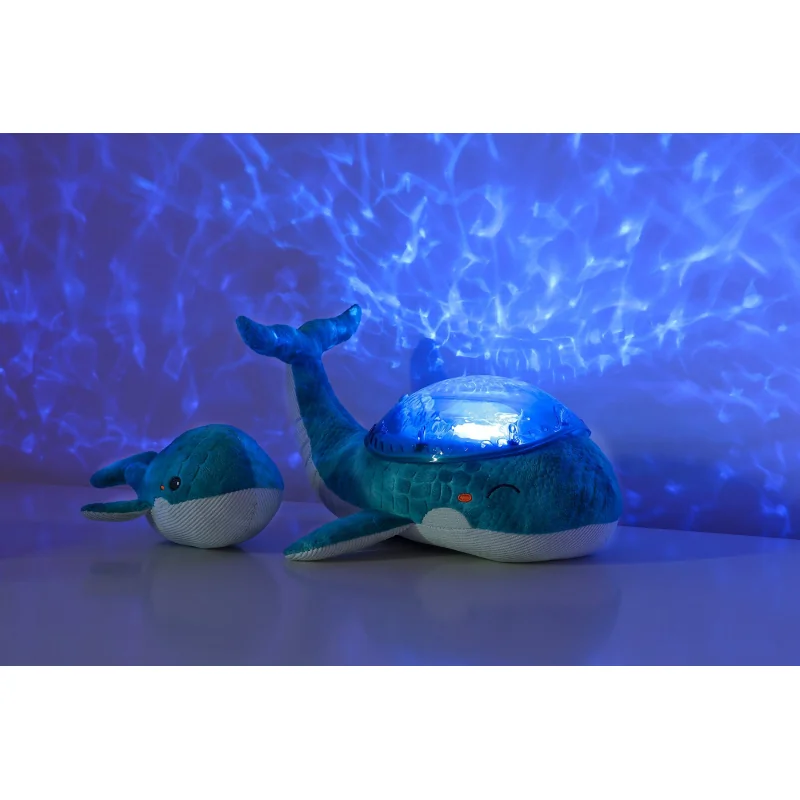 CLOUD B Tranquil Whale nočné svetielko projektor vĺn, modrá