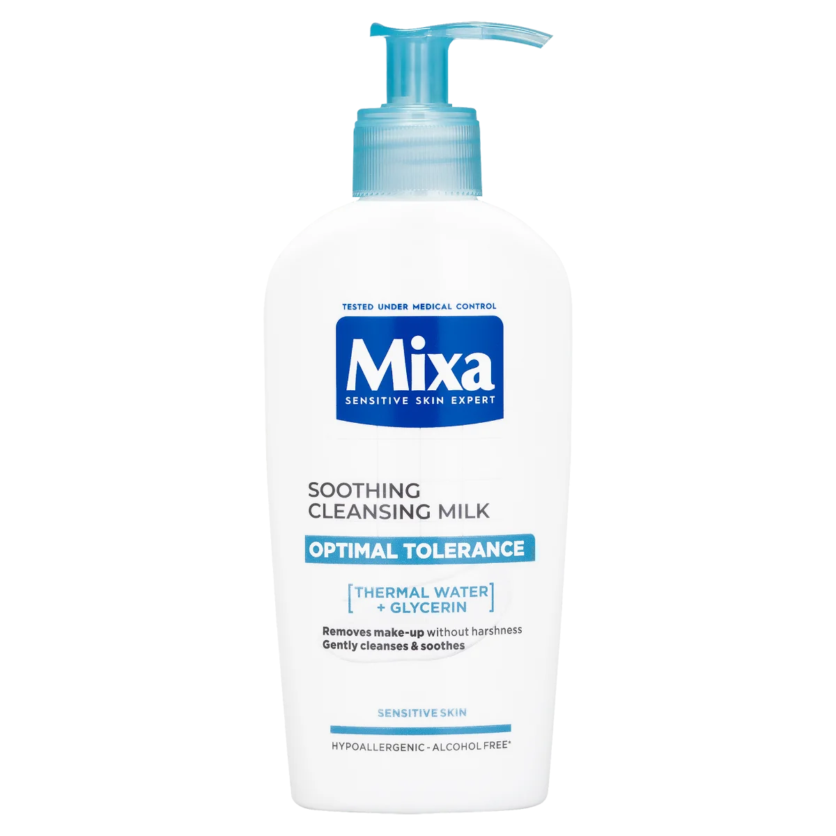 Mixa Optimal Tolerance Cleansing Milk 1×200 ml, odličovacie mlieko