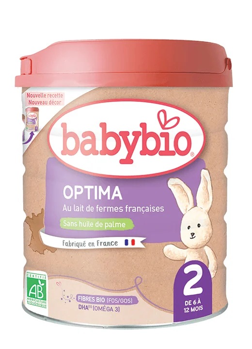 BABYBIO OPTIMA 2 dojčenské bio mlieko (800 g) 1×800 g, bio detská výživa