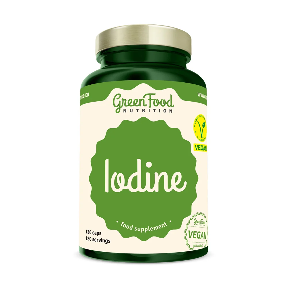 GreenFood Nutrition Iodine 1×120 cps, výživový doplnok