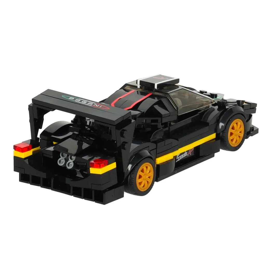 Stavebnica auta Pagani Zonda R 1:28 – 387 dielikov, plastový model 