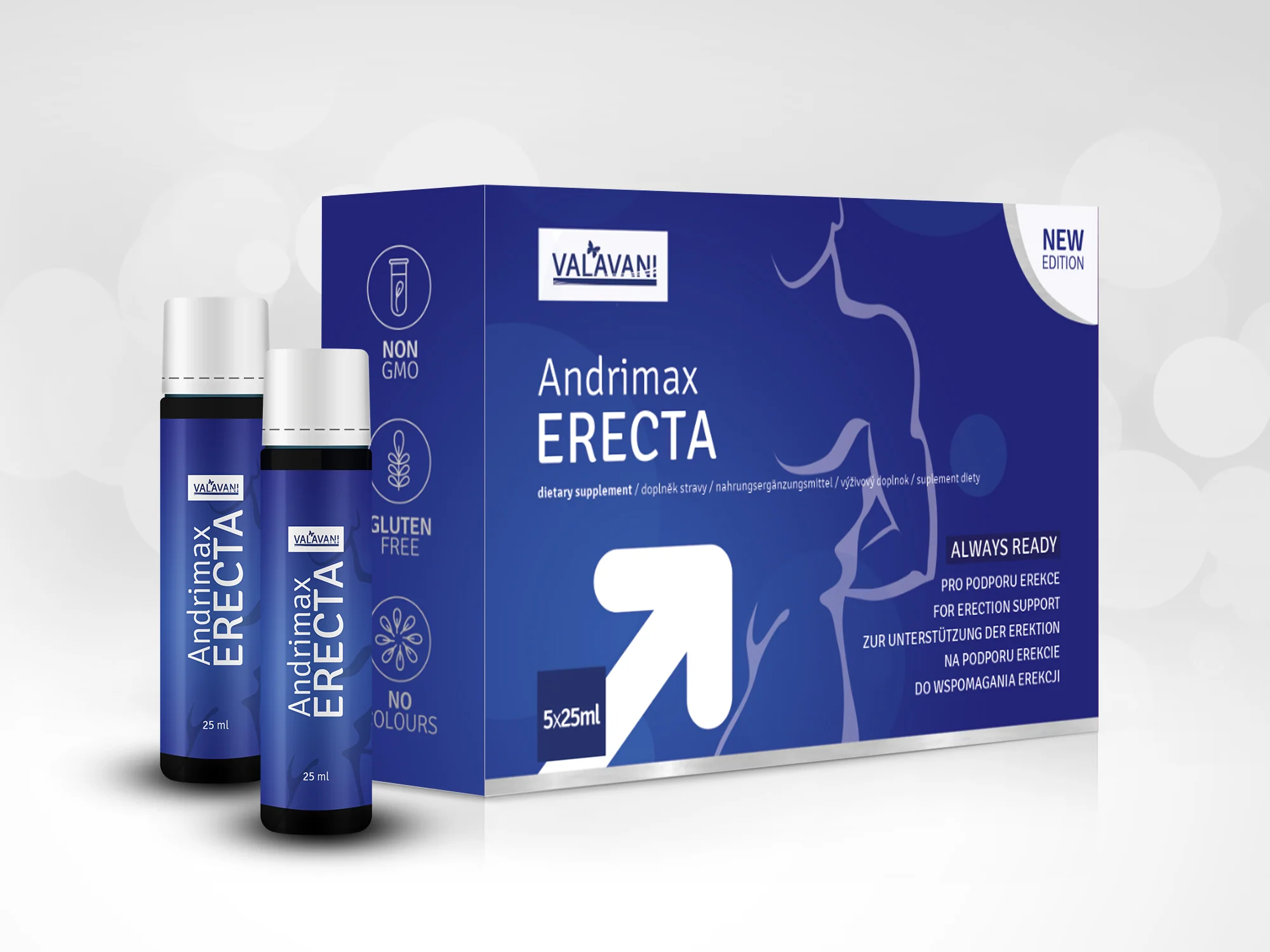 Andrimax ERECTA 5x25ml na podporu erekcie