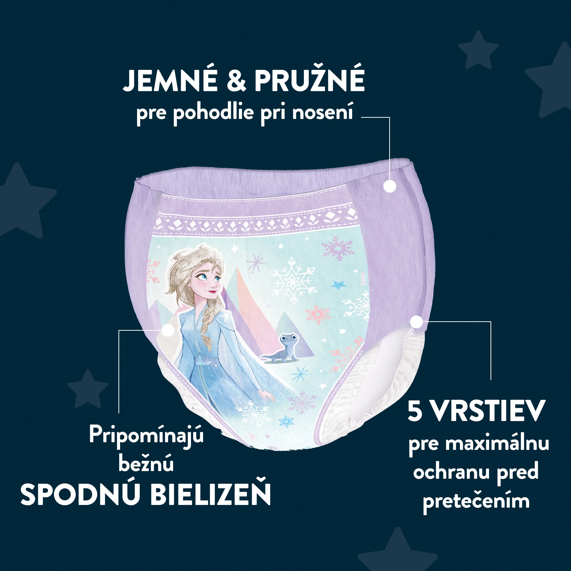 HUGGIES DryNites naťahovacie nohavičky pre dievčatá 4-7 rokov 10 ks