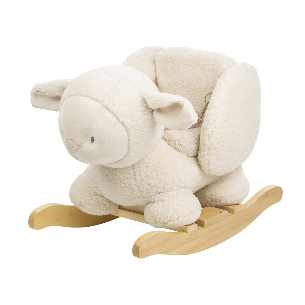 Hojdačka Teddy plyš ovečka ecru 10m+