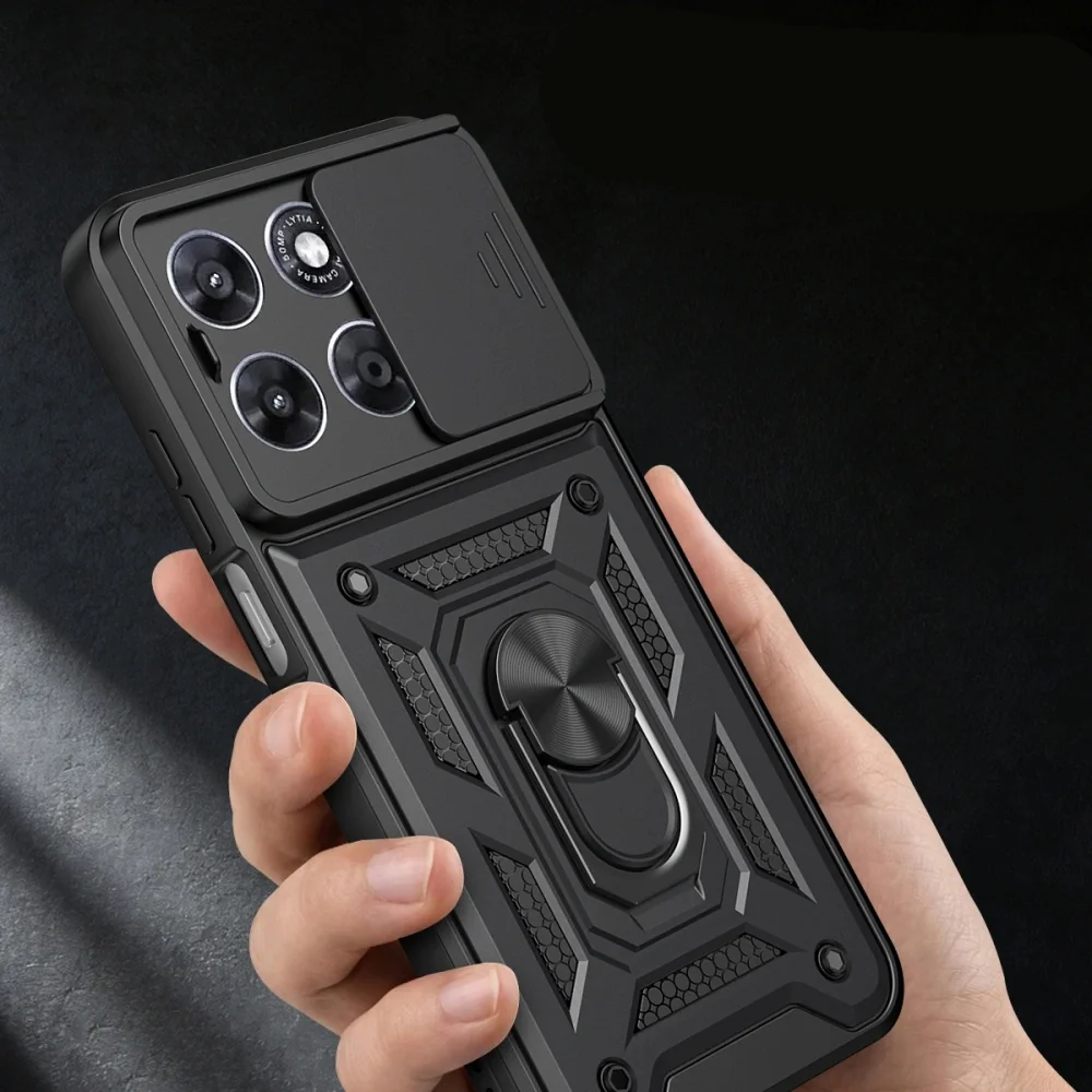 Tech-Protect Camshield kryt na Motorola Moto G67 / G77, čierny
