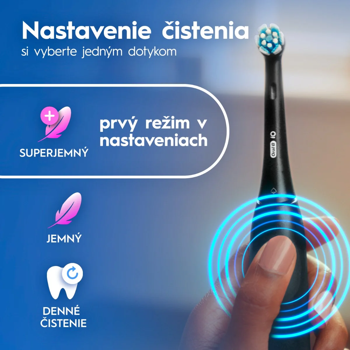 Oral-B iO 2 elektrická zubná kefka, čierna 1 ks