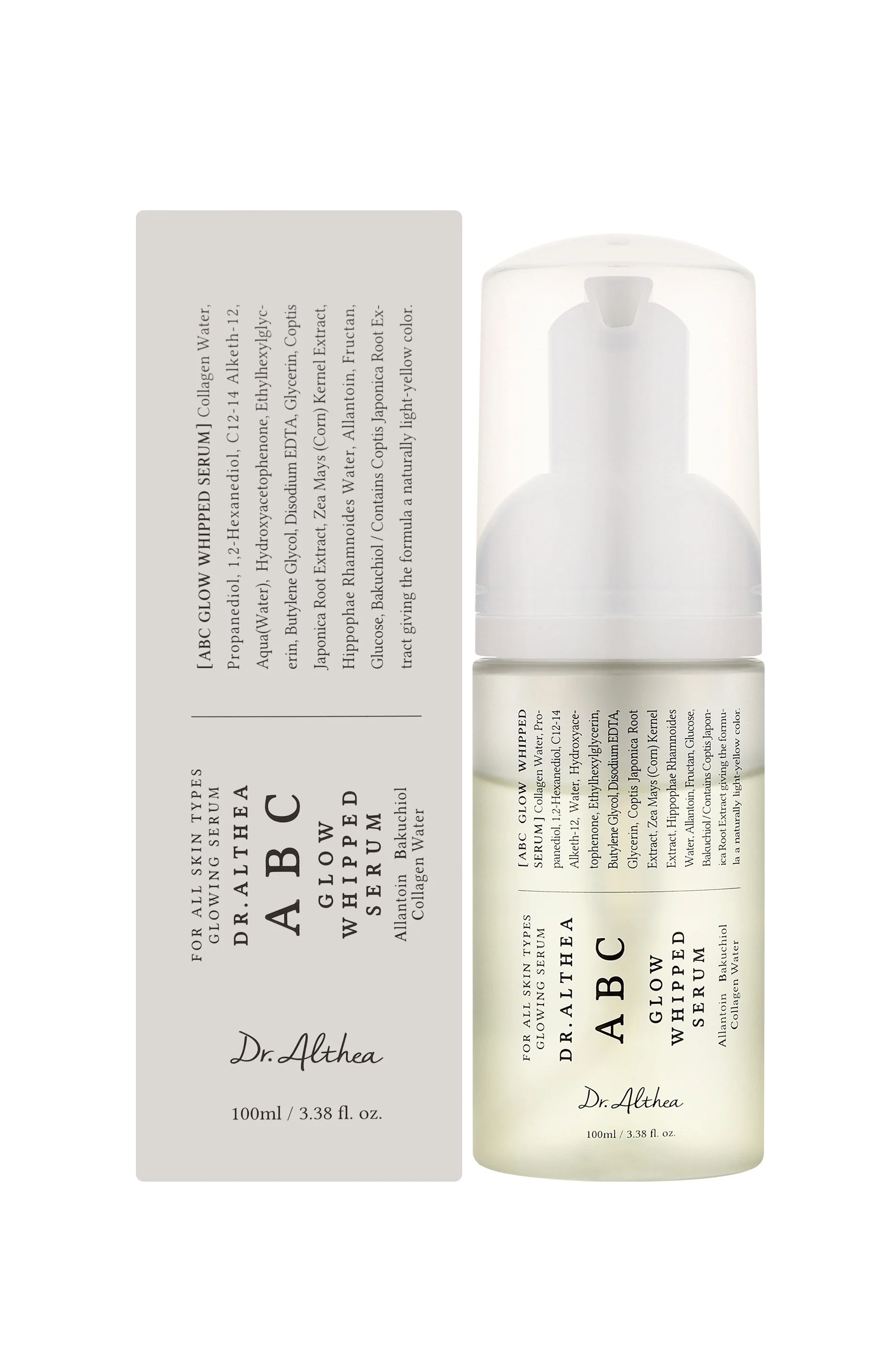 DR. ALTHEA ABC Glow Whipped Serum Rozjasňujúce šľahané sérum s bakuchiolom a kolagénovou vodou 100ml