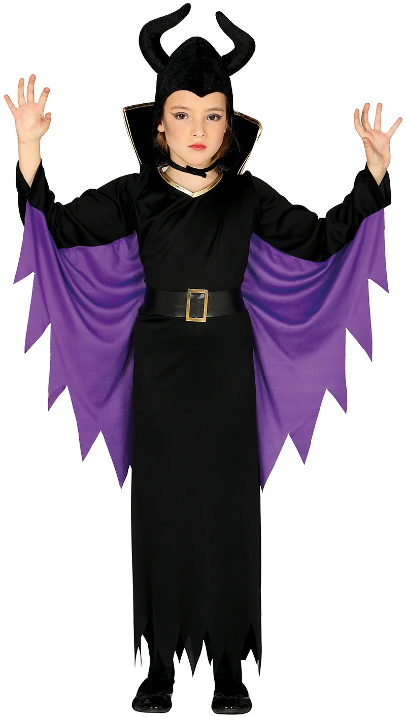 Kostým Maleficient čierno-fialová 7-9 rokov
