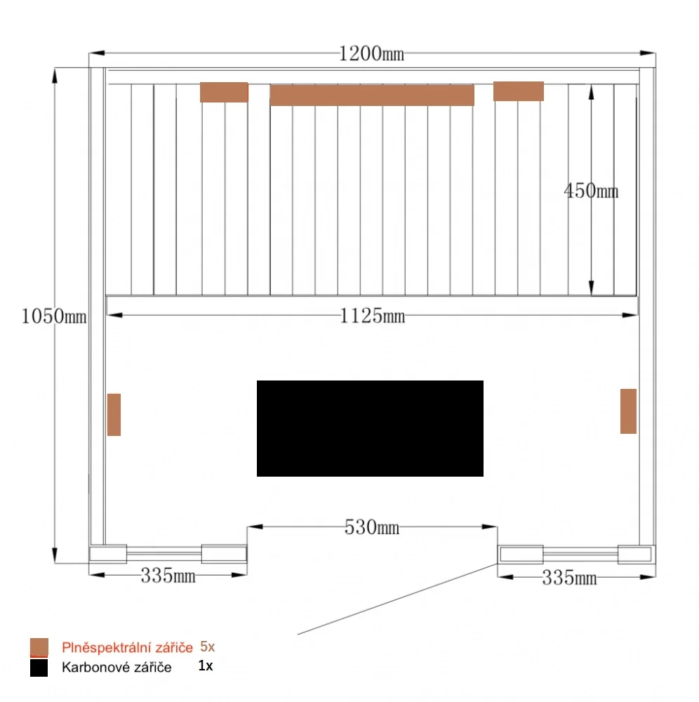 Infrasauna Benton 2 Lux