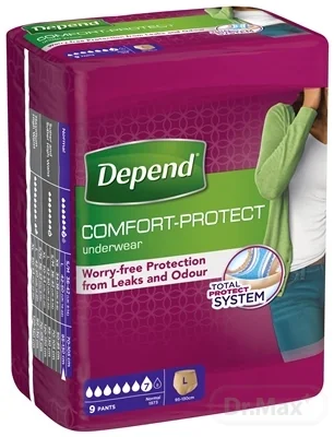 DEPEND NORMAL L pre ženy 1×9 ks, naťahovacie nohavičky
