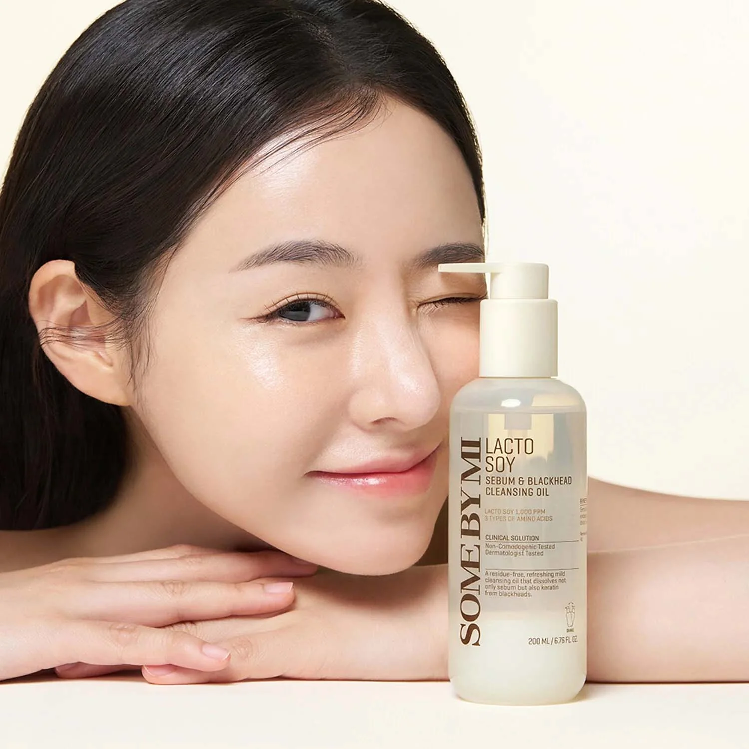 Some By Mi Lactosoy Sebum & Blackhead Cleansing Oil jemný čistiaci olej pre citlivú pleť 200 ml