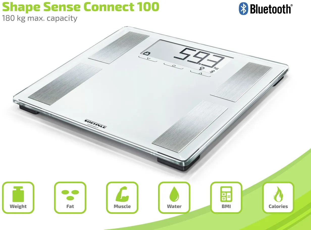 Soehnle Osobná váha Shape Sense Connect 100 1×1 ks, osobná váha