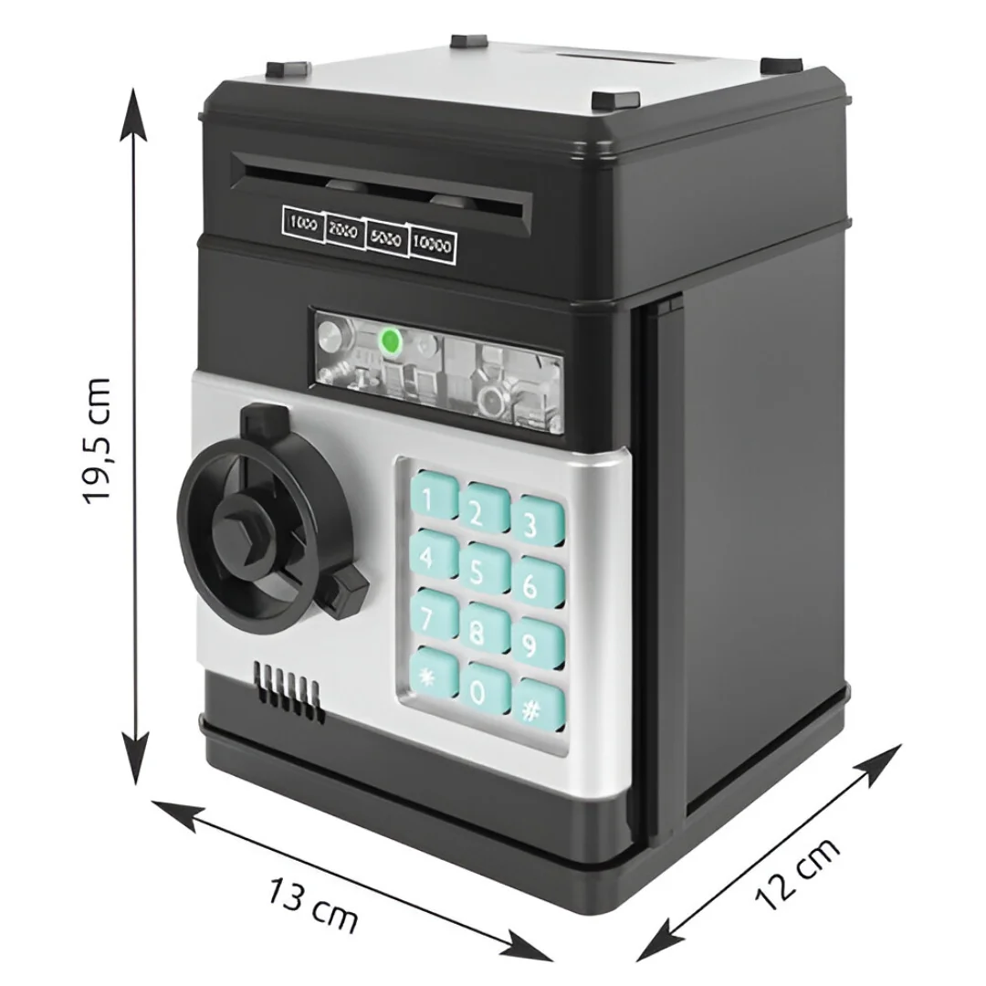 MG Money Box detská pokladnička / trezor, čierny