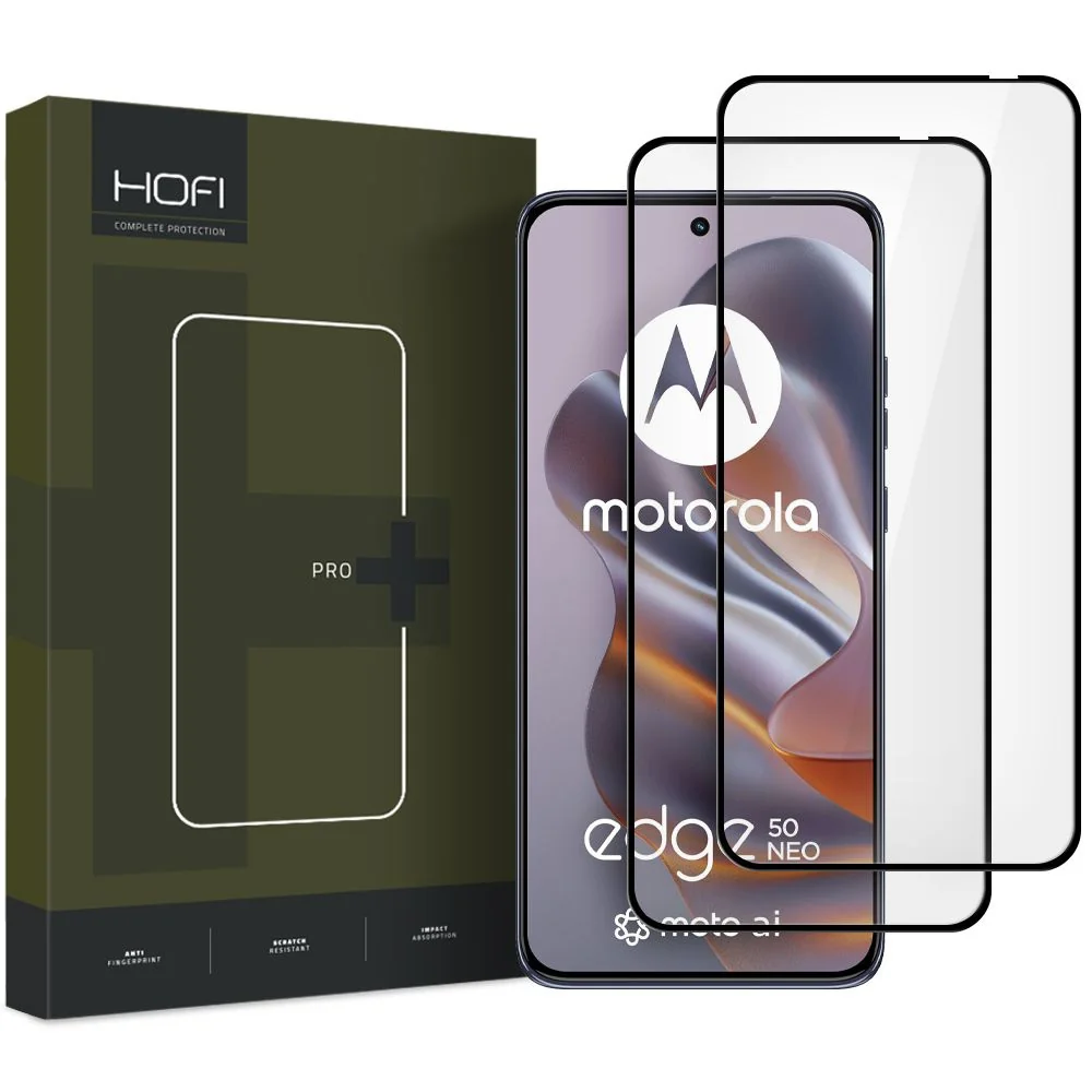 Hofi Glass Pro Full Screen 2x ochranné sklo na Motorola Edge 50 Neo, čierne ierne