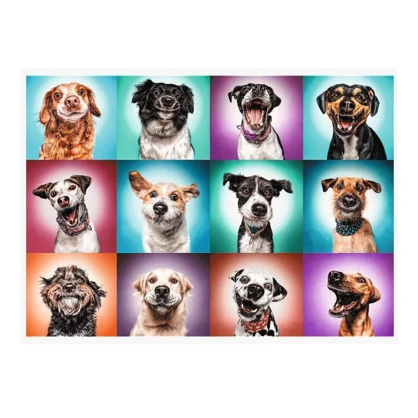Trefl Puzzle 2000 Zábavné psie portréty