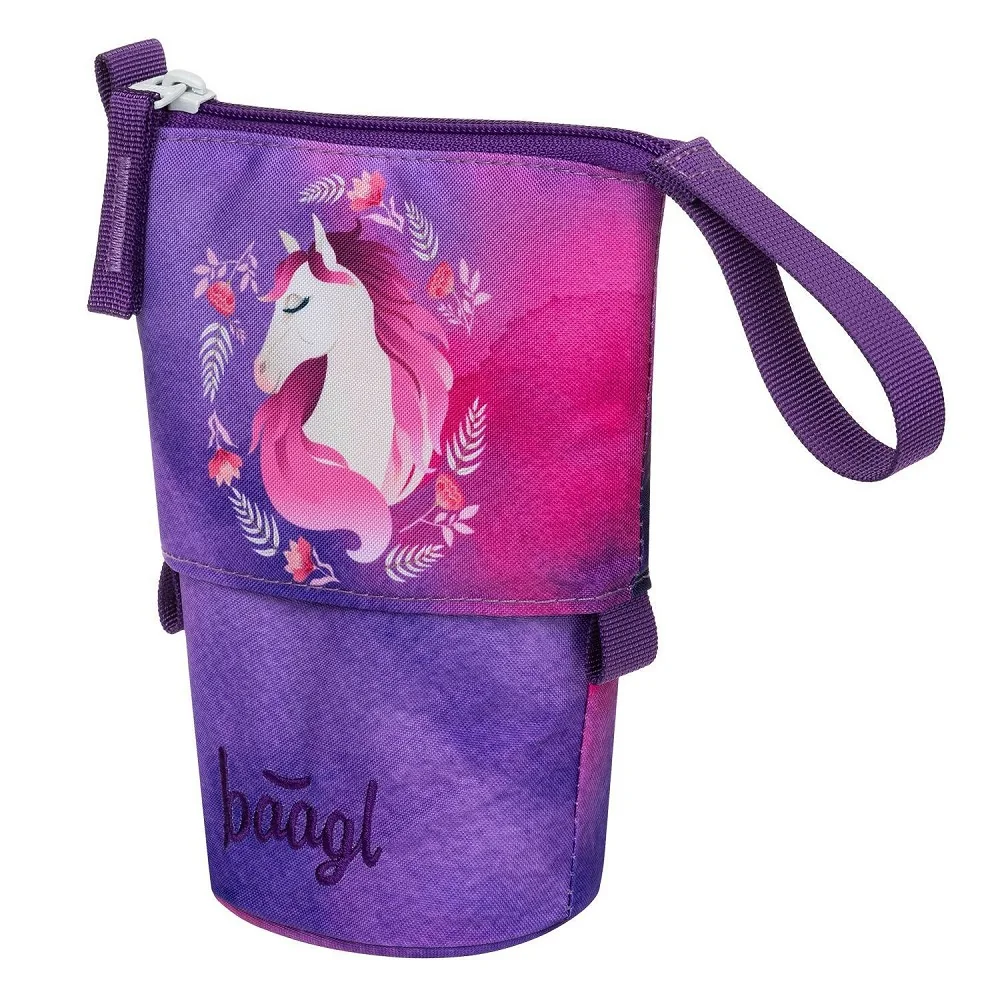 Školský peračník Pastelkovník Kôň GRS sivý, polyester