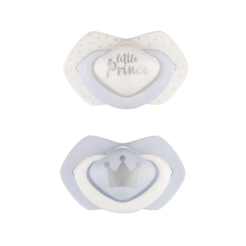 Cumlíky utišujúce ROYAL BABY silikón, symetrické B 6-18m modré 1×2 ks, cumlíky utišujúce