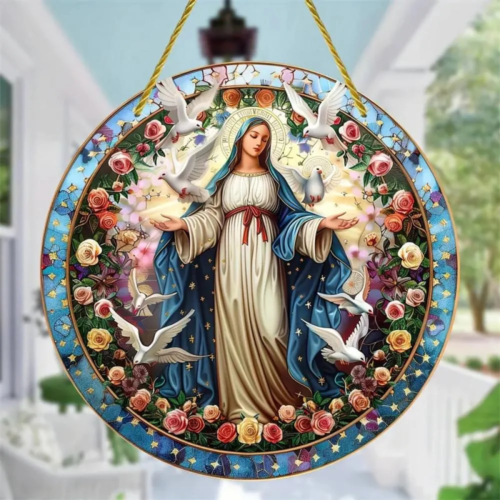 Lapač Slnka s Vyobrazením Panny Márie XL- 30cm x 30cm