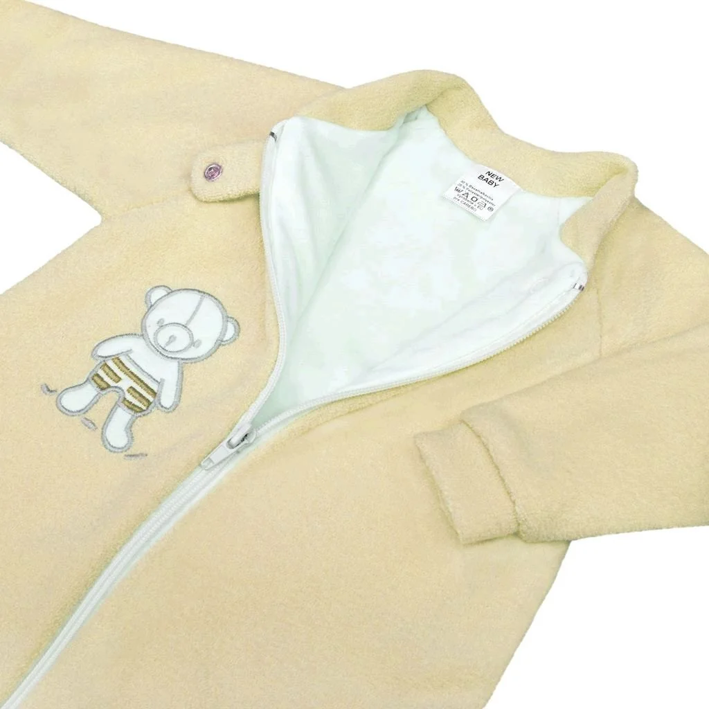 Dojčenský froté spací vak New Baby medvedík žltý 86 (12-18m),