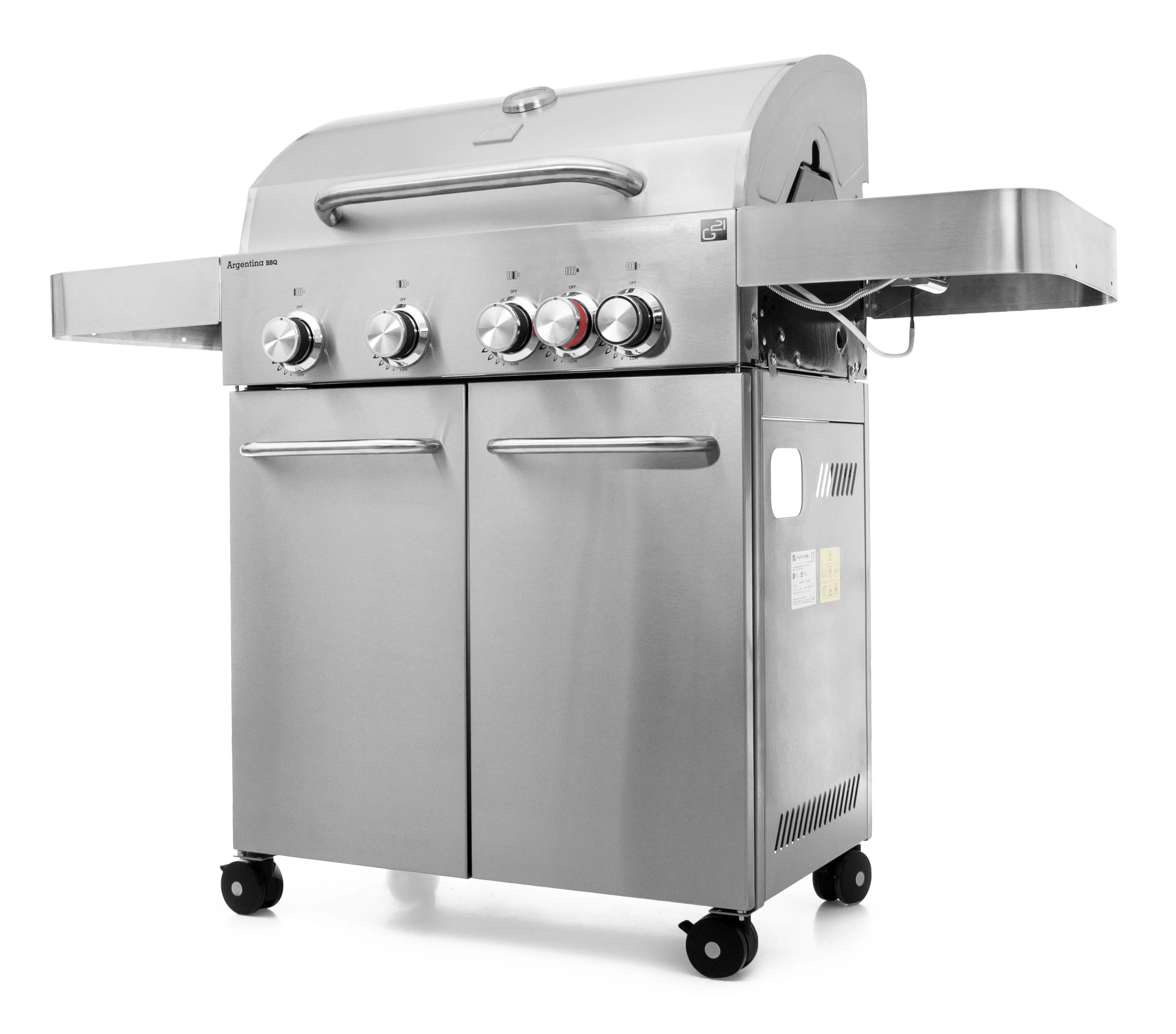 Plynový gril G21 Argentina BBQ Premium line, 5 horákov + zadarmo redukčný ventil GAH-5ARG-SIL