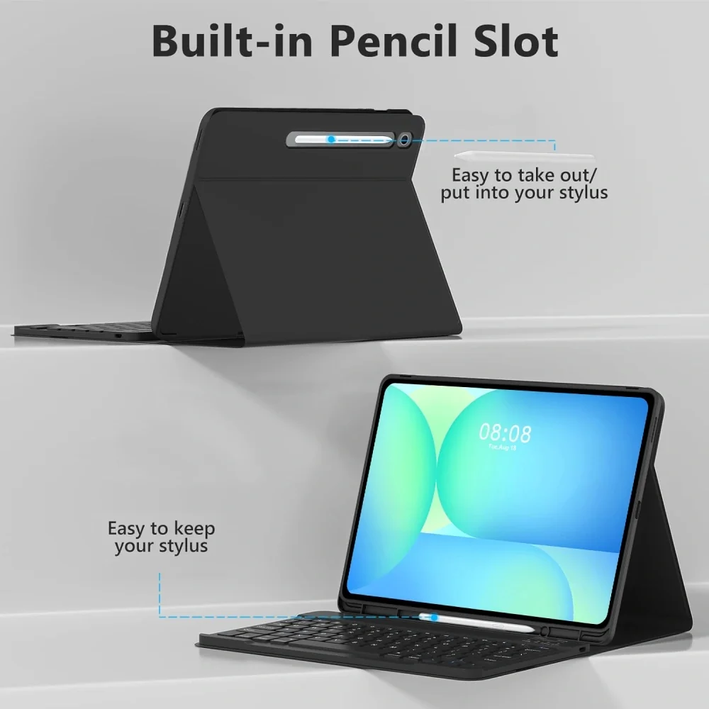 Tech-Protect SC Pen puzdro s klávesnicou na Samsung Galaxy Tab S10 FE Plus 13.1'', čierne Plus 13.1'', čierne
