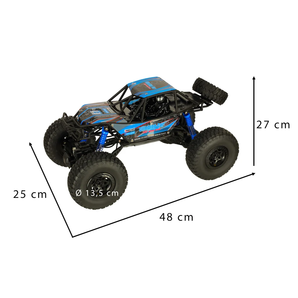RC terénne auto Climbing Car 48 cm – modré, 4×4