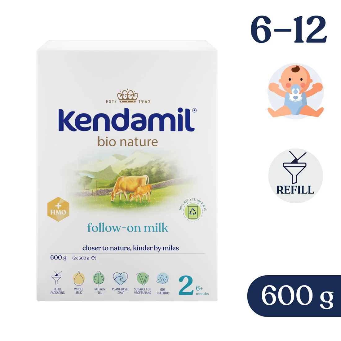 Kendamil BIO Nature 2 HMO+ 600 g