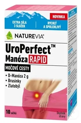 NATUREVIA UroPerfect Manóza RAPID 1×10 ks, výživový doplnok