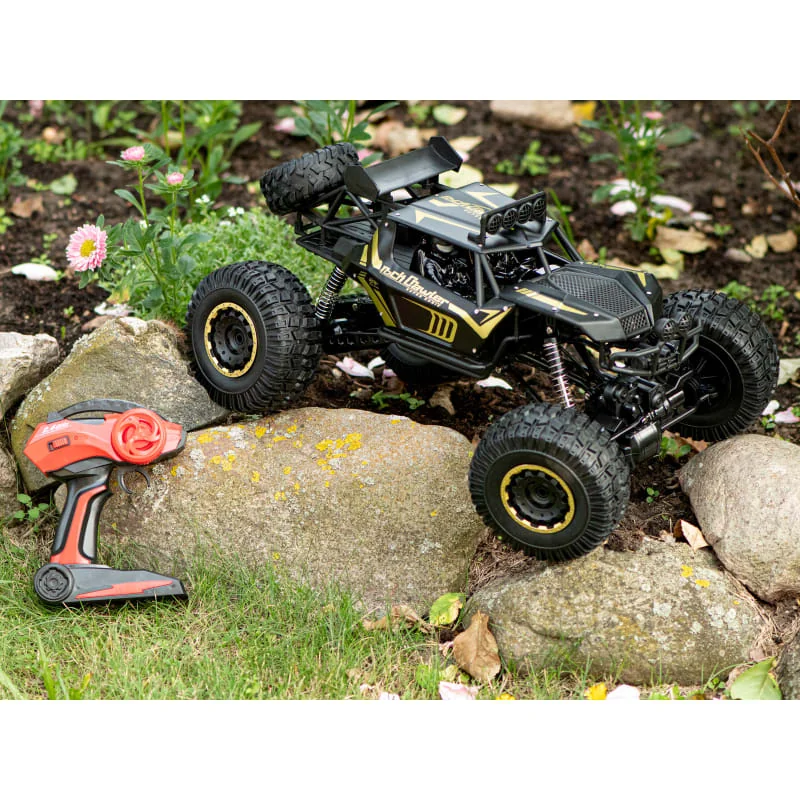RC ROCK CRAWLER 1:8 – 4×4, LED svetlá, 51 cm, čierny