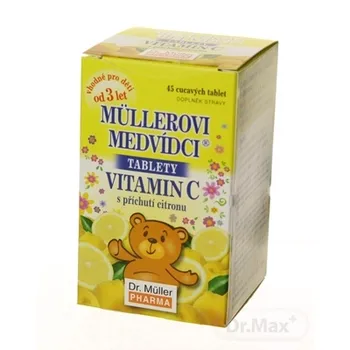 MÜLLEROVE medvedíky - vitamín C 1×45 tbl, s príchuťou citrónu