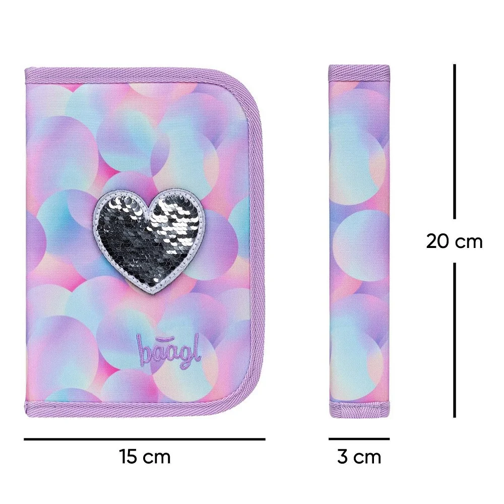 Jednoposchodový školský peračník Candy ružový, 1 poschodie