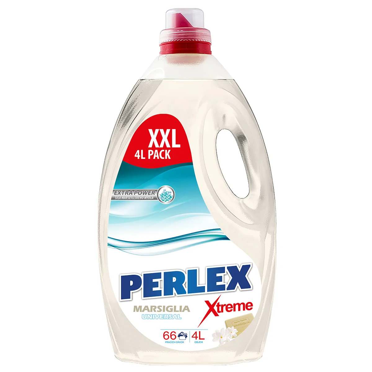 Perlex prací gél 4L / 66 praní Marseillské mydlo 1×4L, gél na pranie